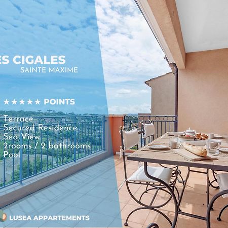 Apartmán Les Cigales, Superbe Vue - Golfe De Sainte-Maxime Exteriér fotografie